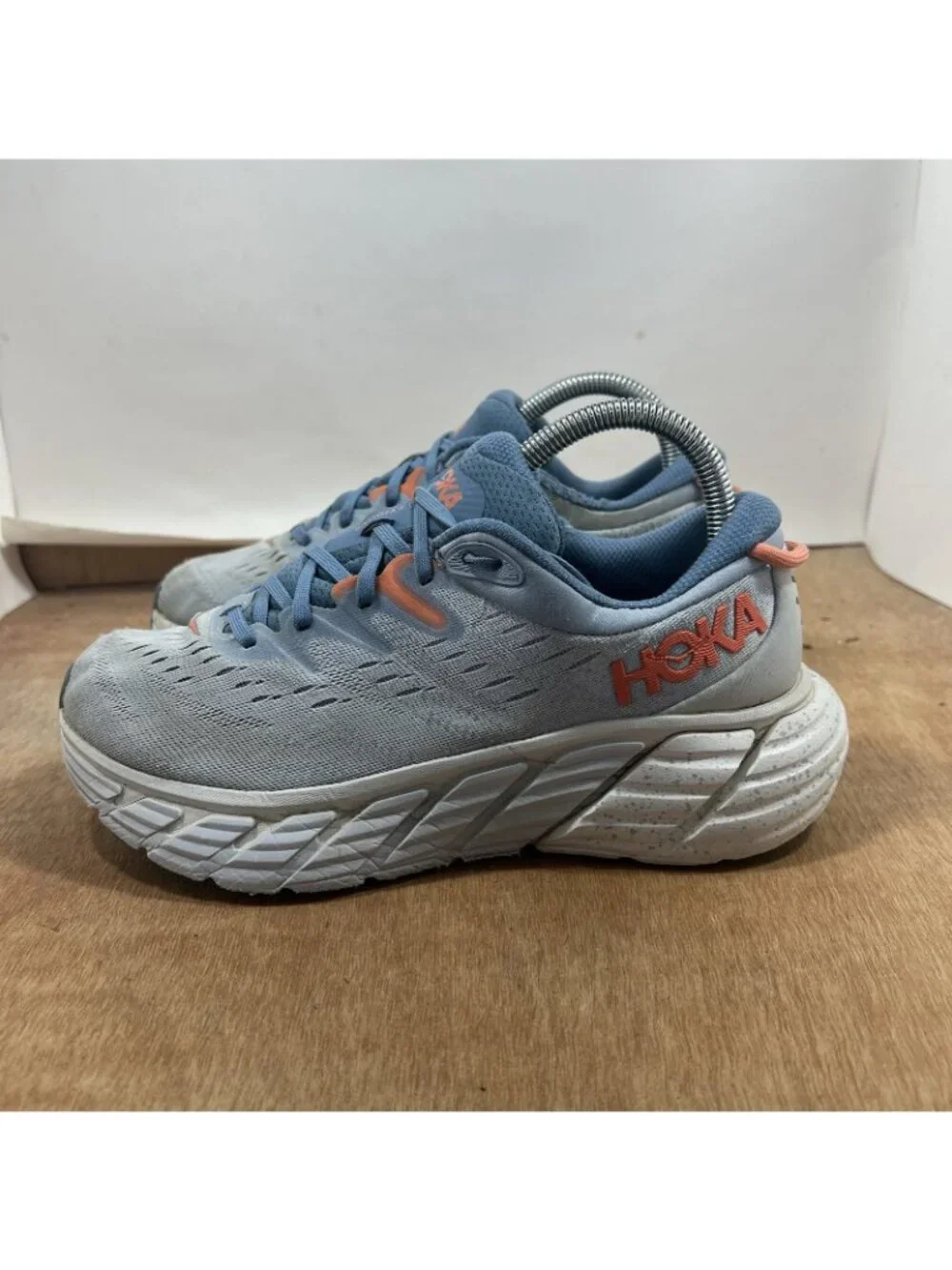 Hoka One One Gaviota 4 Women's Size 8 D Wide Blue Running Sneakers